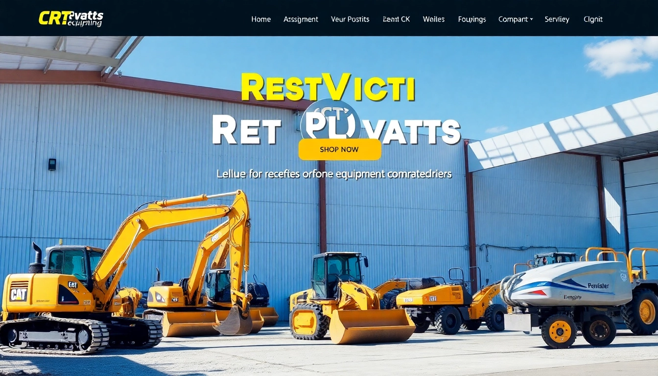 Construction equipment rental: modern heavy machinery on site ready for use, emphasizing durability and versatility for building projects.