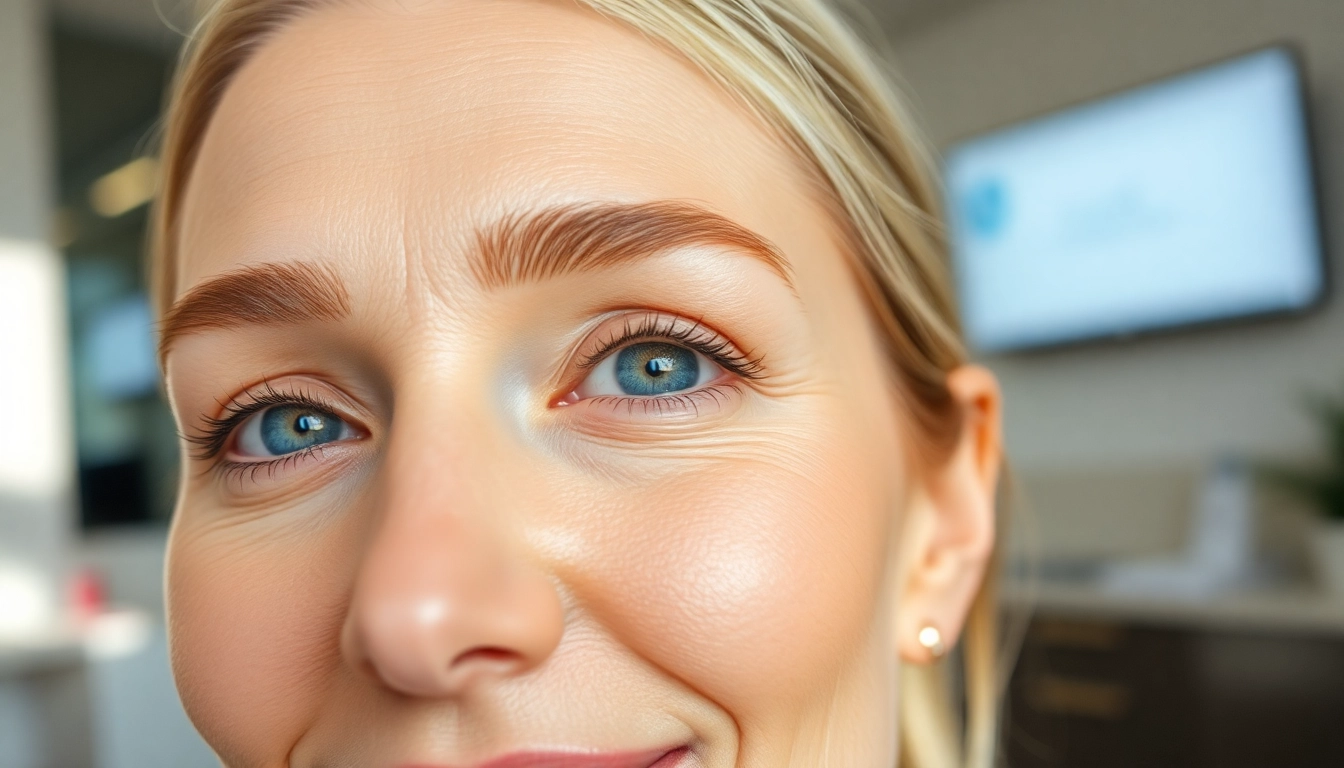 Oberlidstraffung Zürich: Patient with rejuvenated, lifted eyelids demonstrating natural beauty and confidence after surgery.