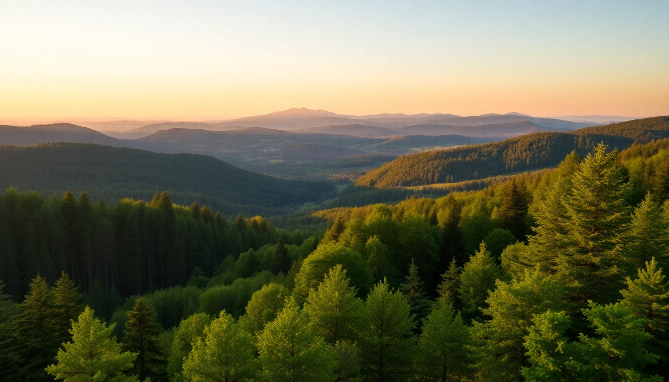Ferienwohnung in der Nähe des Thüringer Waldes mit Blick auf die bewaldeten Hänge und malerische Naturidyllen, ideal für Natur- und Wanderliebhaber.
