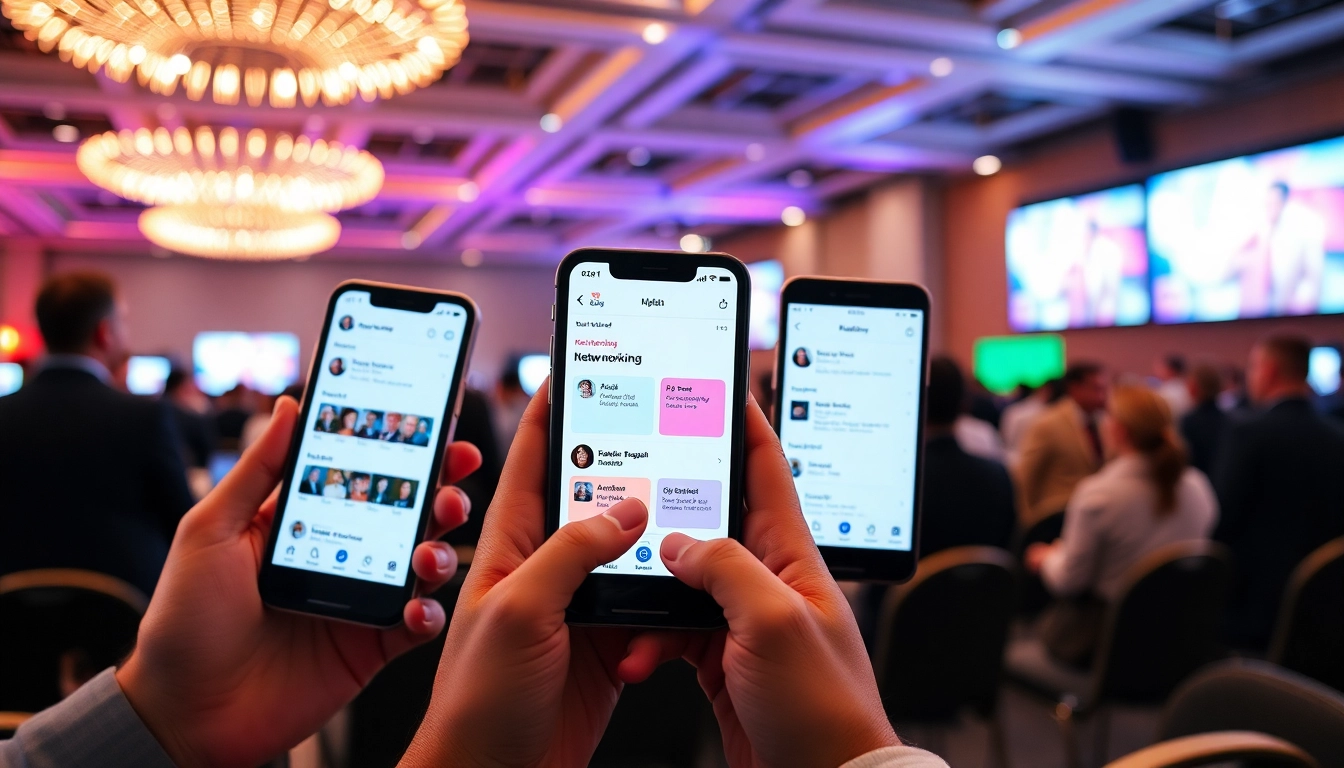 Attendees using Orvo - Best app for conference attendees to network and manage schedules effectively during a professional event.