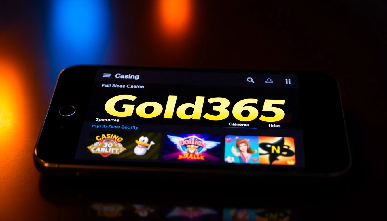 Gold365 app logo on a phone screen, showcasing fast betting features and vibrant colorful interface for seamless sports and casino gaming experience.